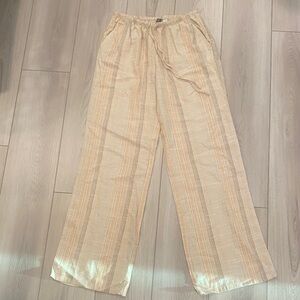H&M Beige Striped Pants